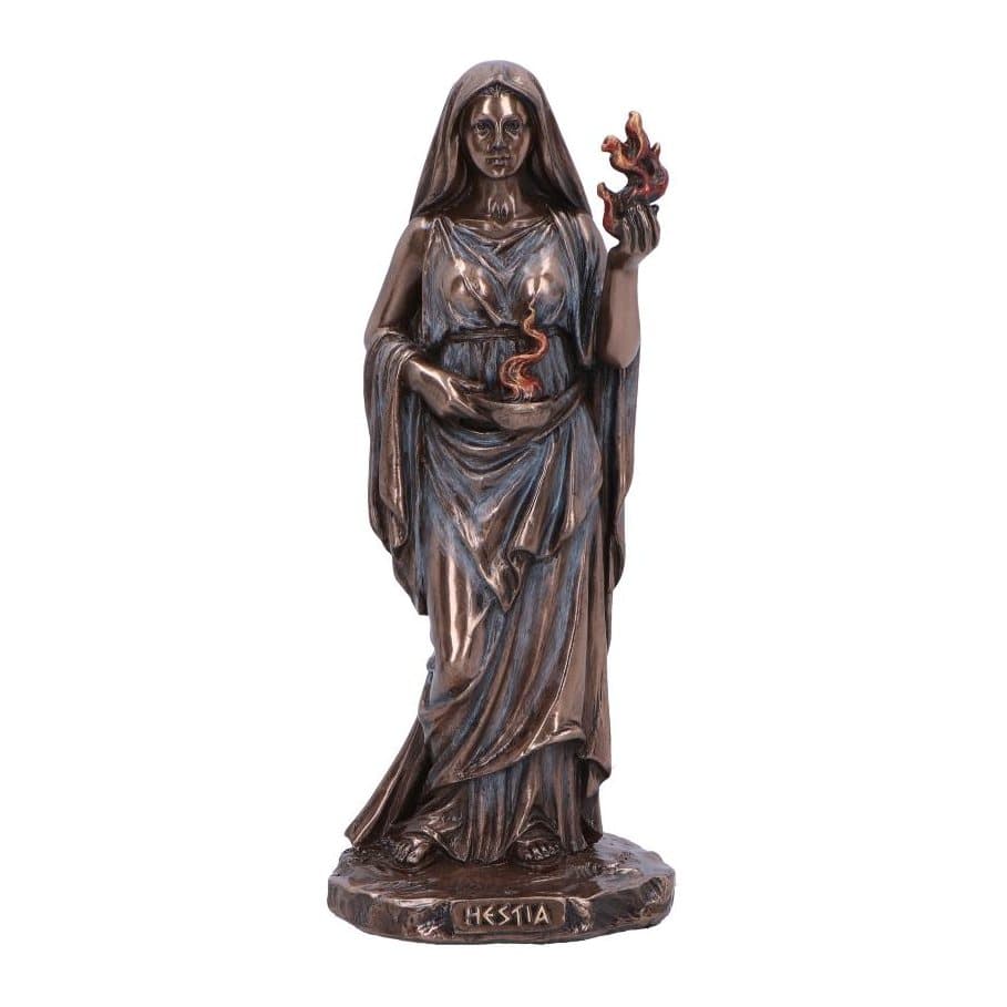 Bronze figurine of Hestia in a floor-length robe
