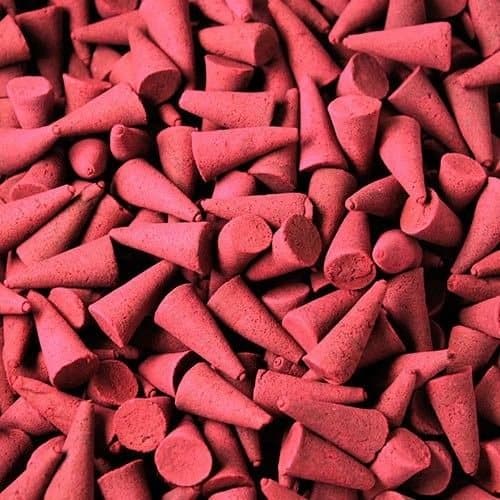Box of bulk incense cones in Dragons Blood or Frank & Myrrh scent