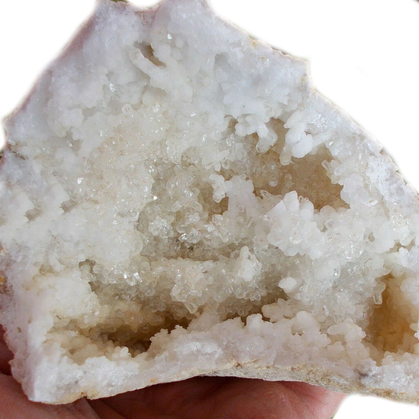 Natural calcite geodes, 8–9 cm