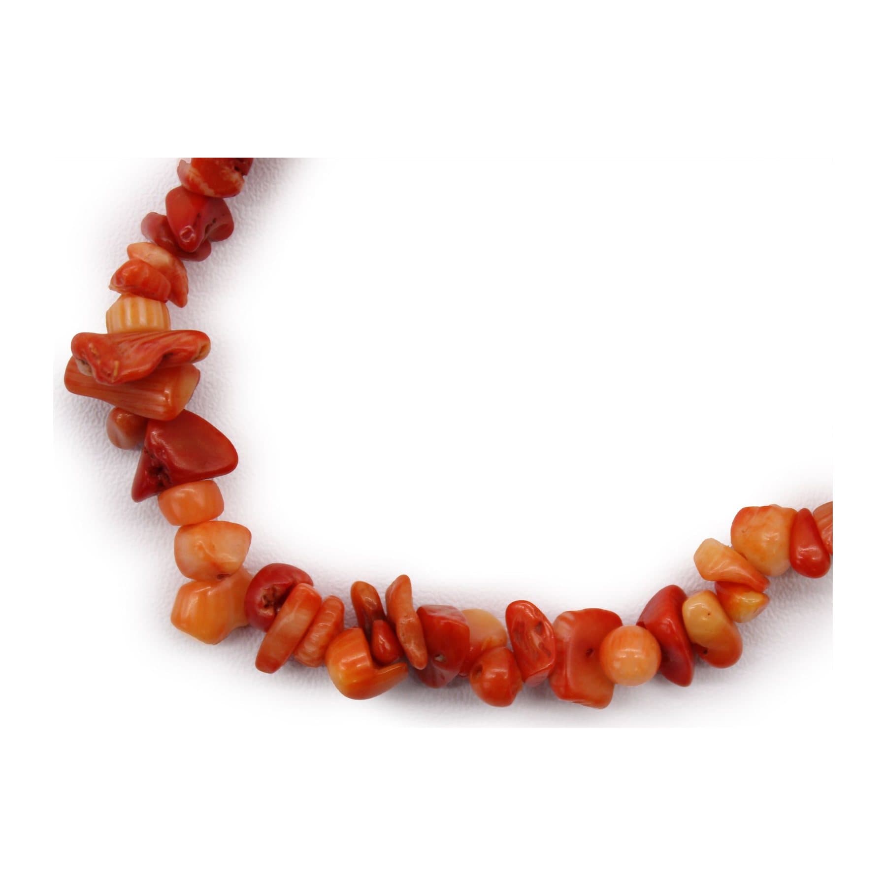 Orange jasper chip stone bracelets on elastic thread