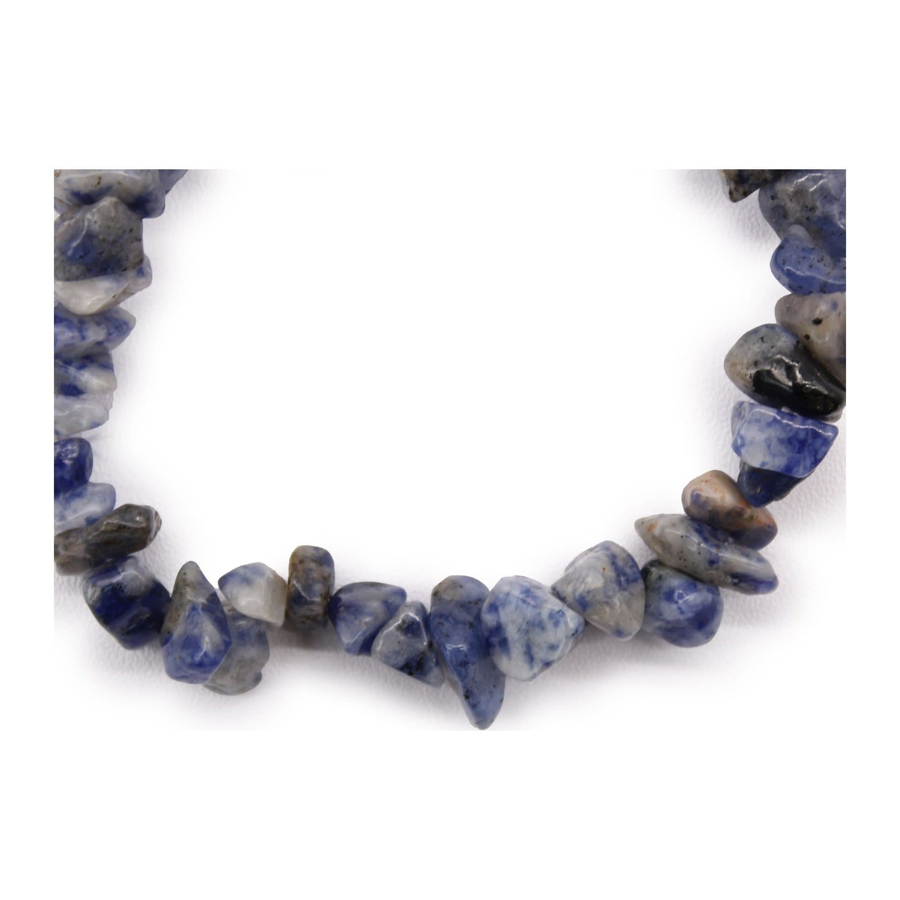 Sodalite chipstone bracelet on elastic thread