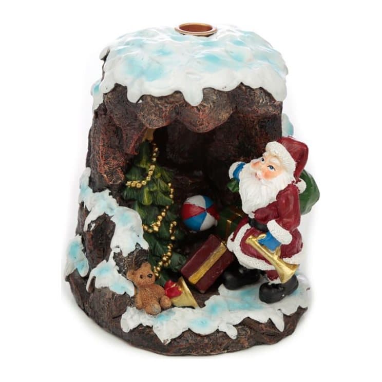 Christmas Santa's Grotto backflow incense burner