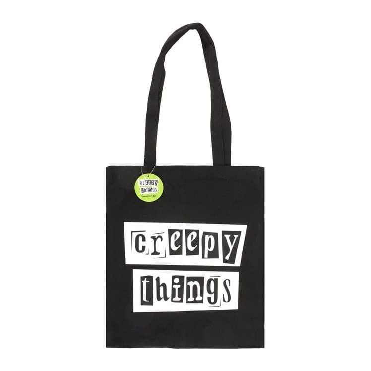 Spooky Creepy Things polycotton tote bag