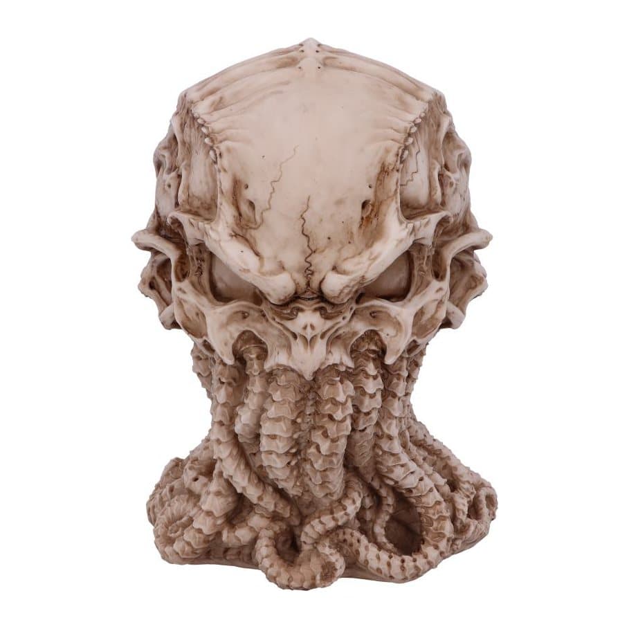 Monstrous tentacled Cthulhu skull in hand-painted resin