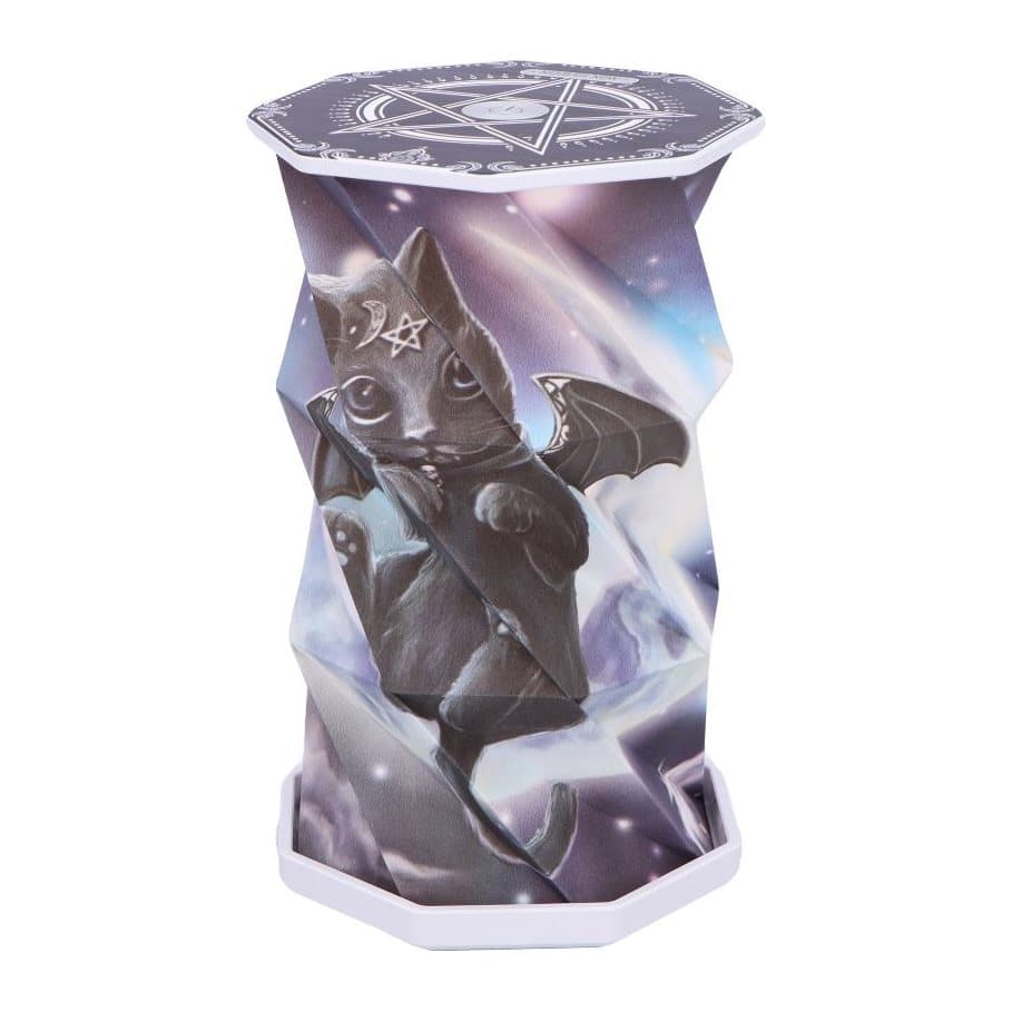 Cult Cuties Malpuss foldable LED lamp with Nemesis Now artwork