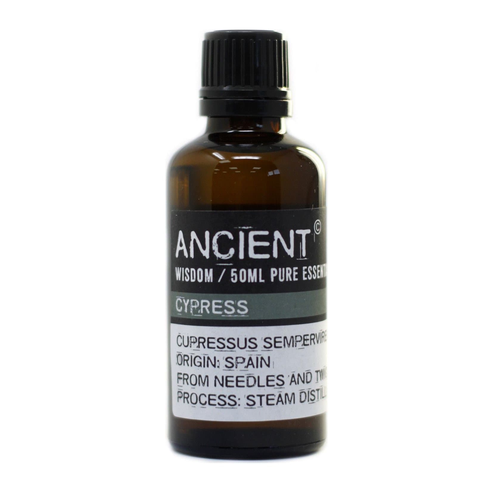 Cypress essential oil in a 50 ml size
