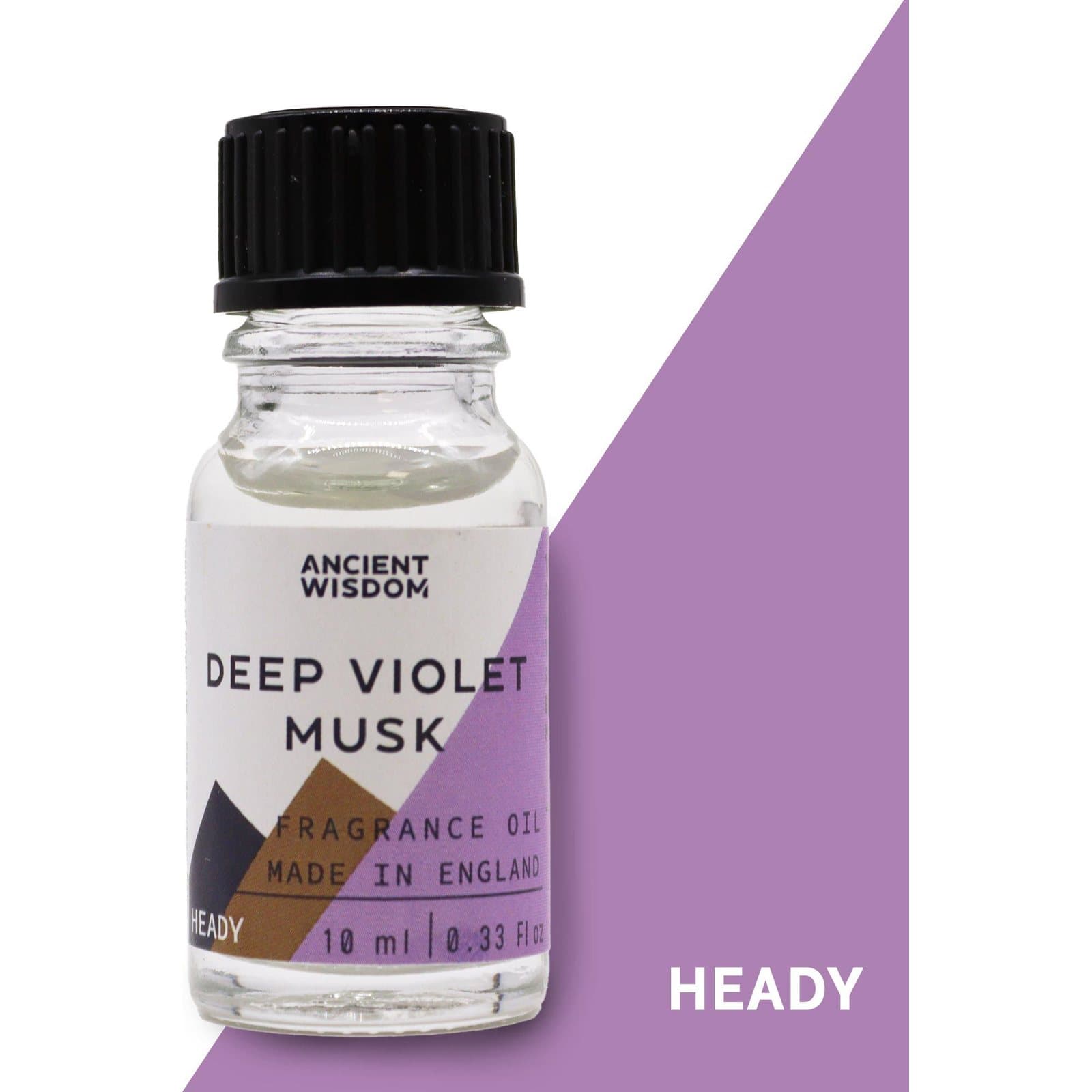 Two 10 ml Deep Violet Musk fragrance oils