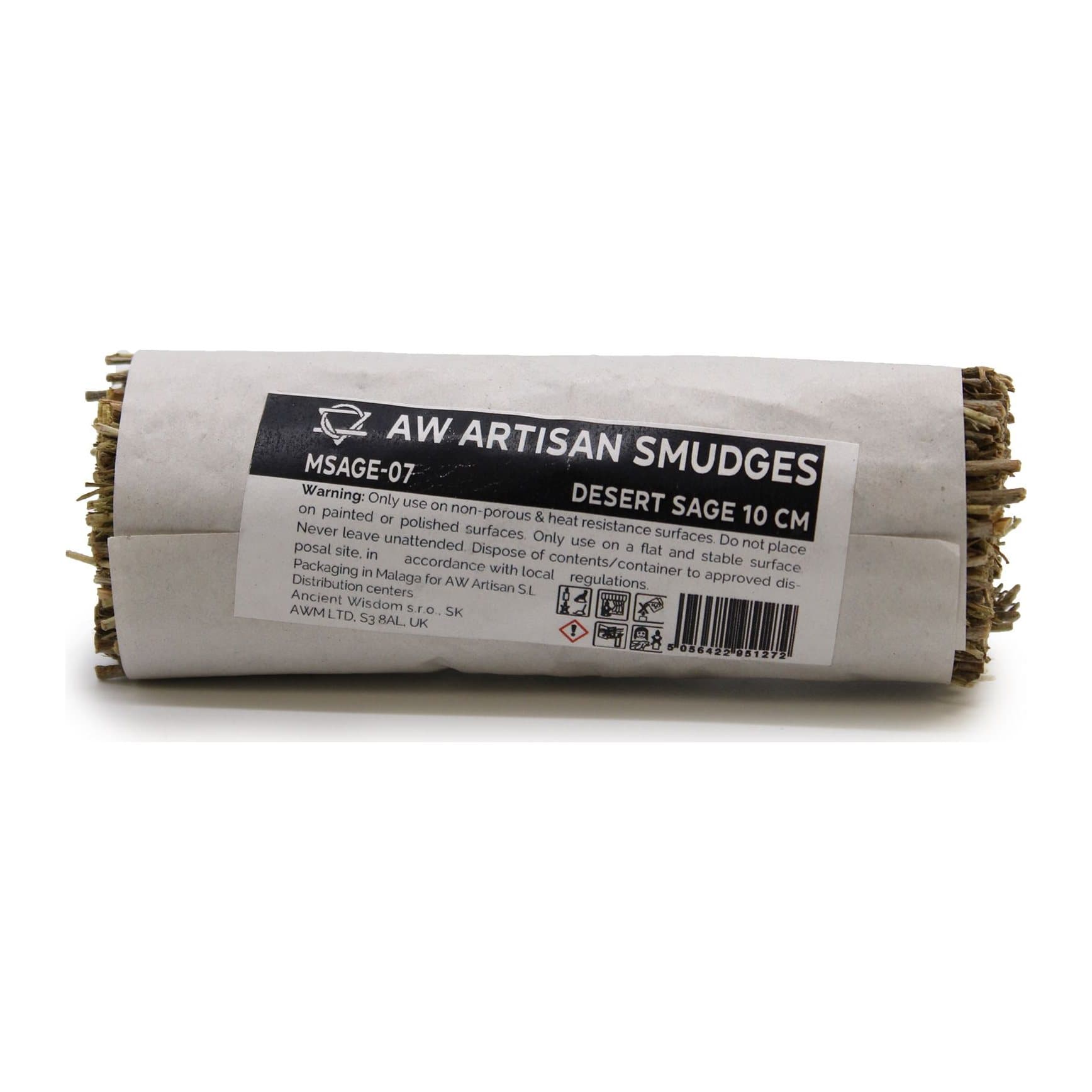 Small bundled desert sage herb stick, 10 cm long