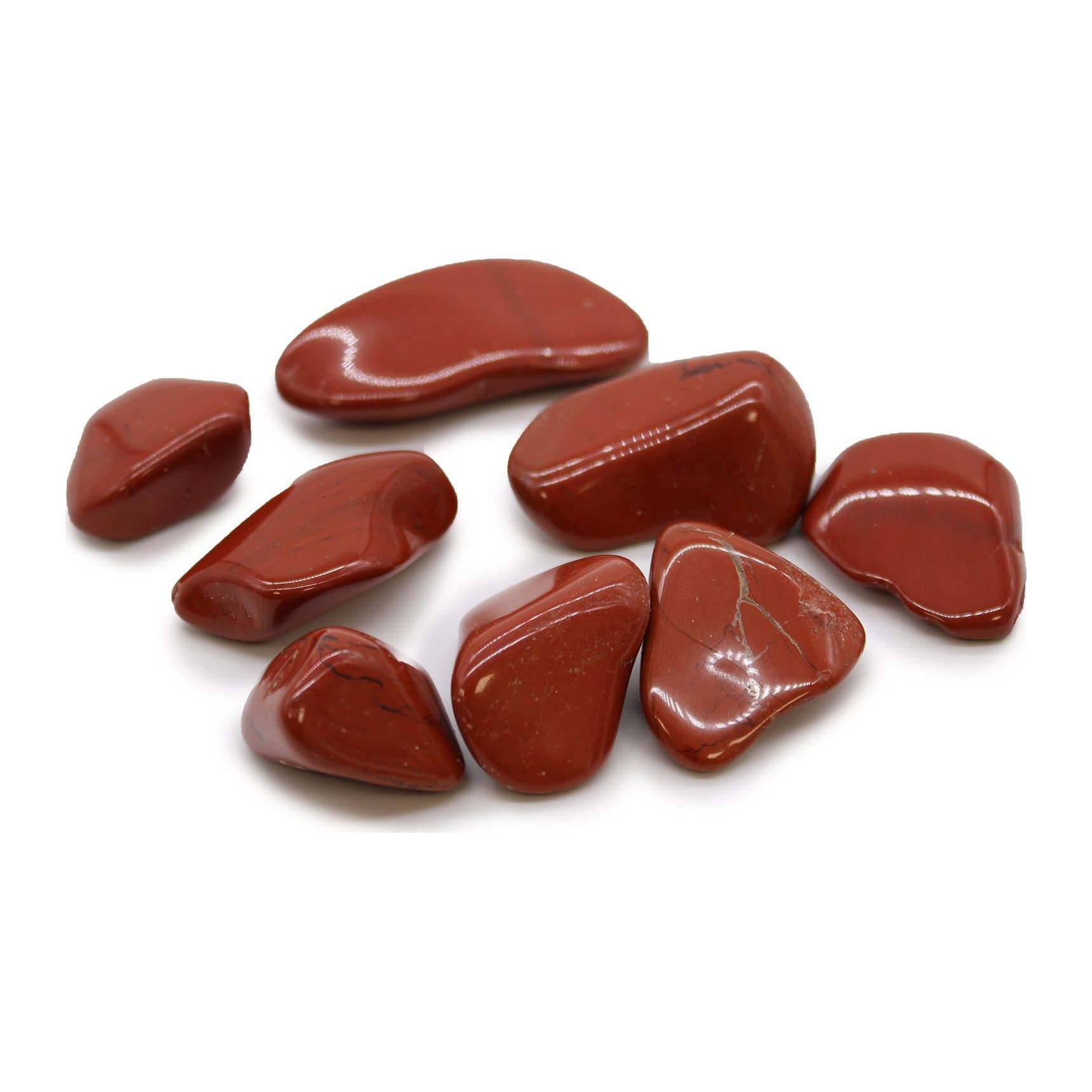 Extra large red jasper tumble stones