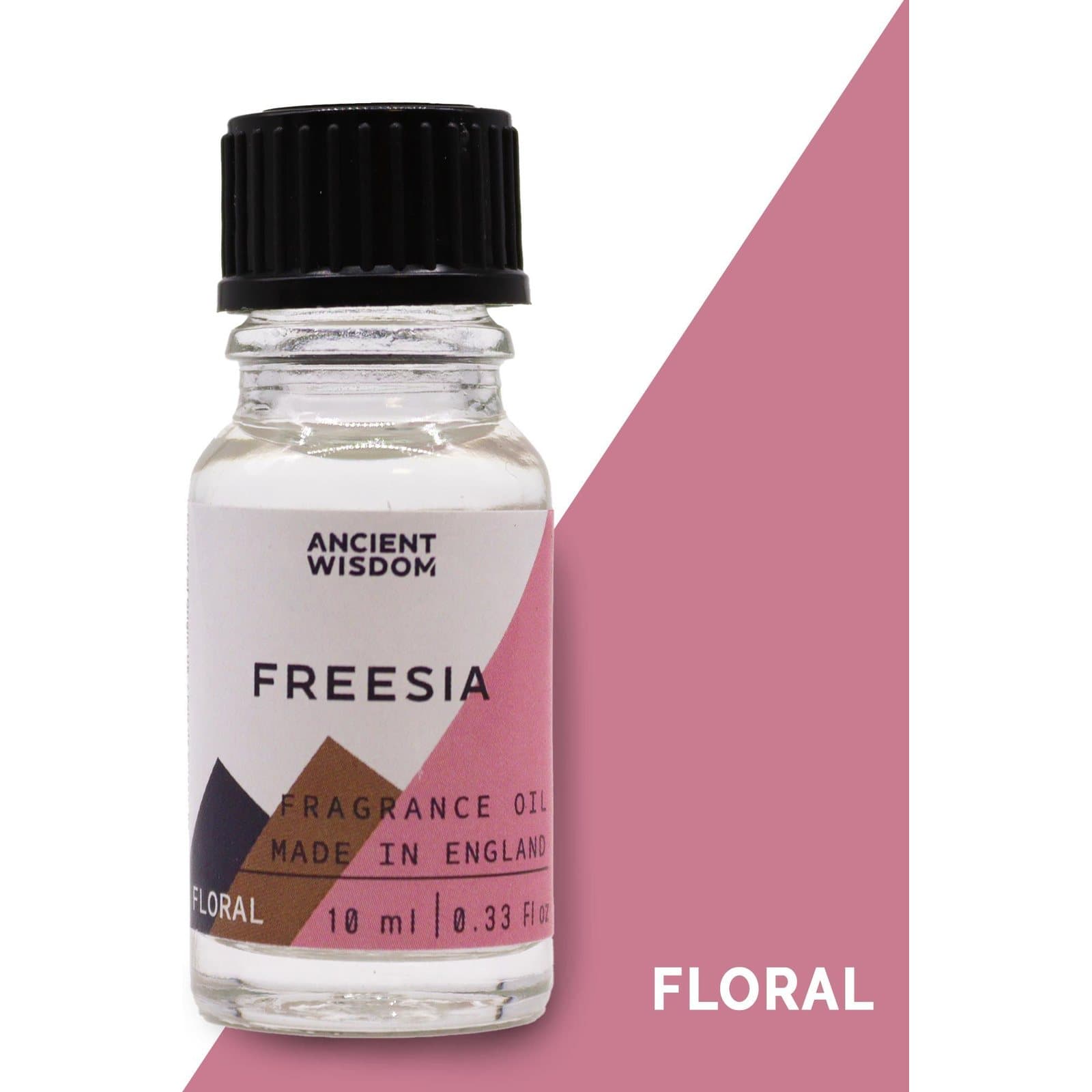 Small bottle of freesia fragrance oil