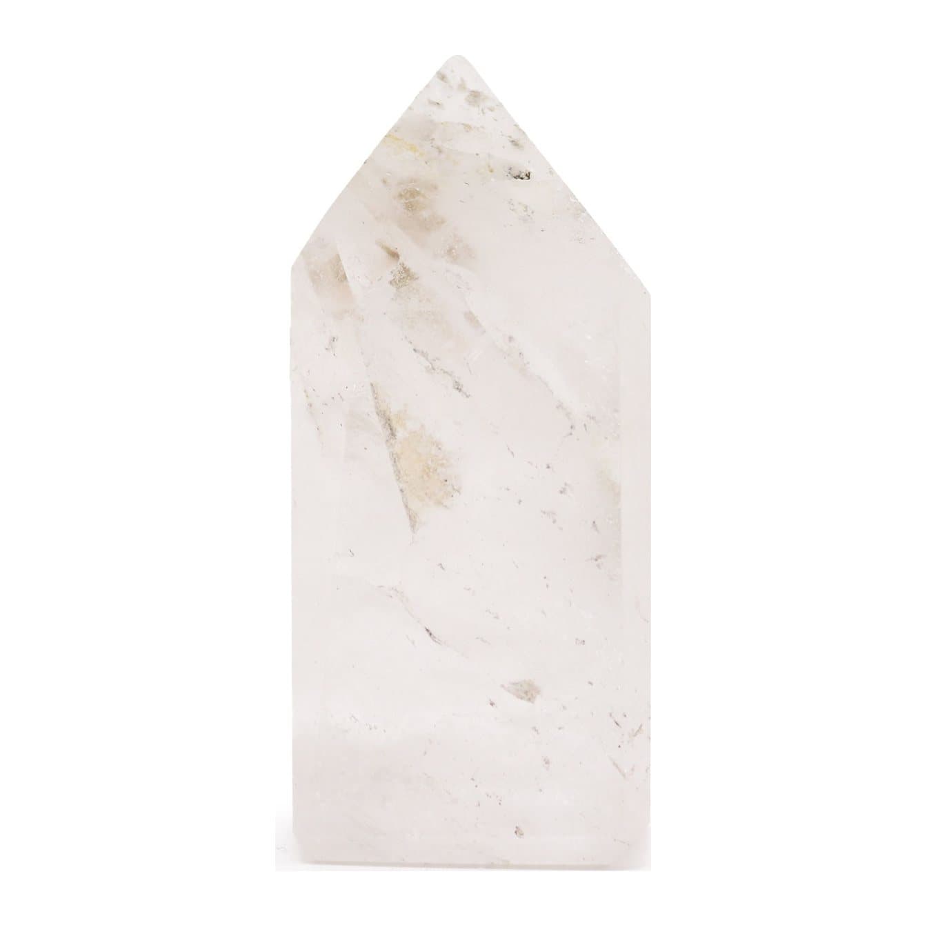 Polished clear quartz gemstone points