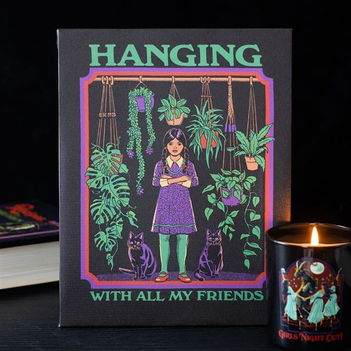 Hanging With All My Friends stretched canvas plaque by Steven Rhodes