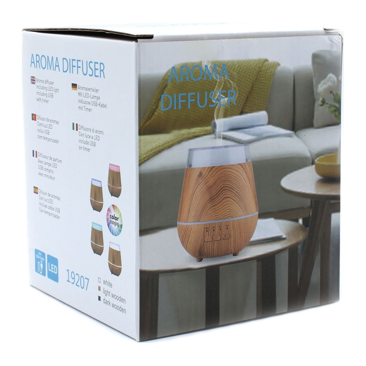 Helsinki Atomiser USB aroma diffuser with LED light