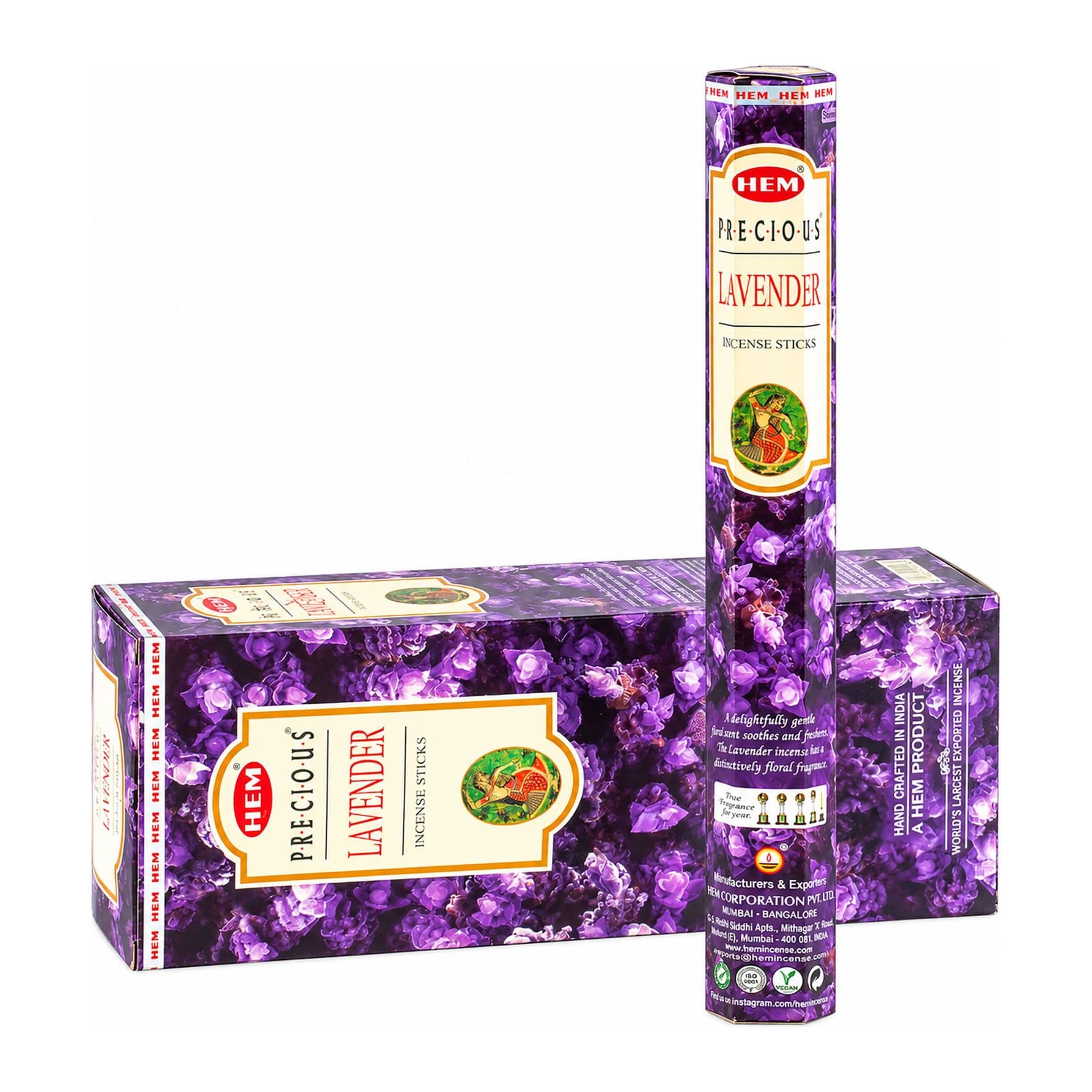 HEM Precious hexagonal incense sticks, pack of 3