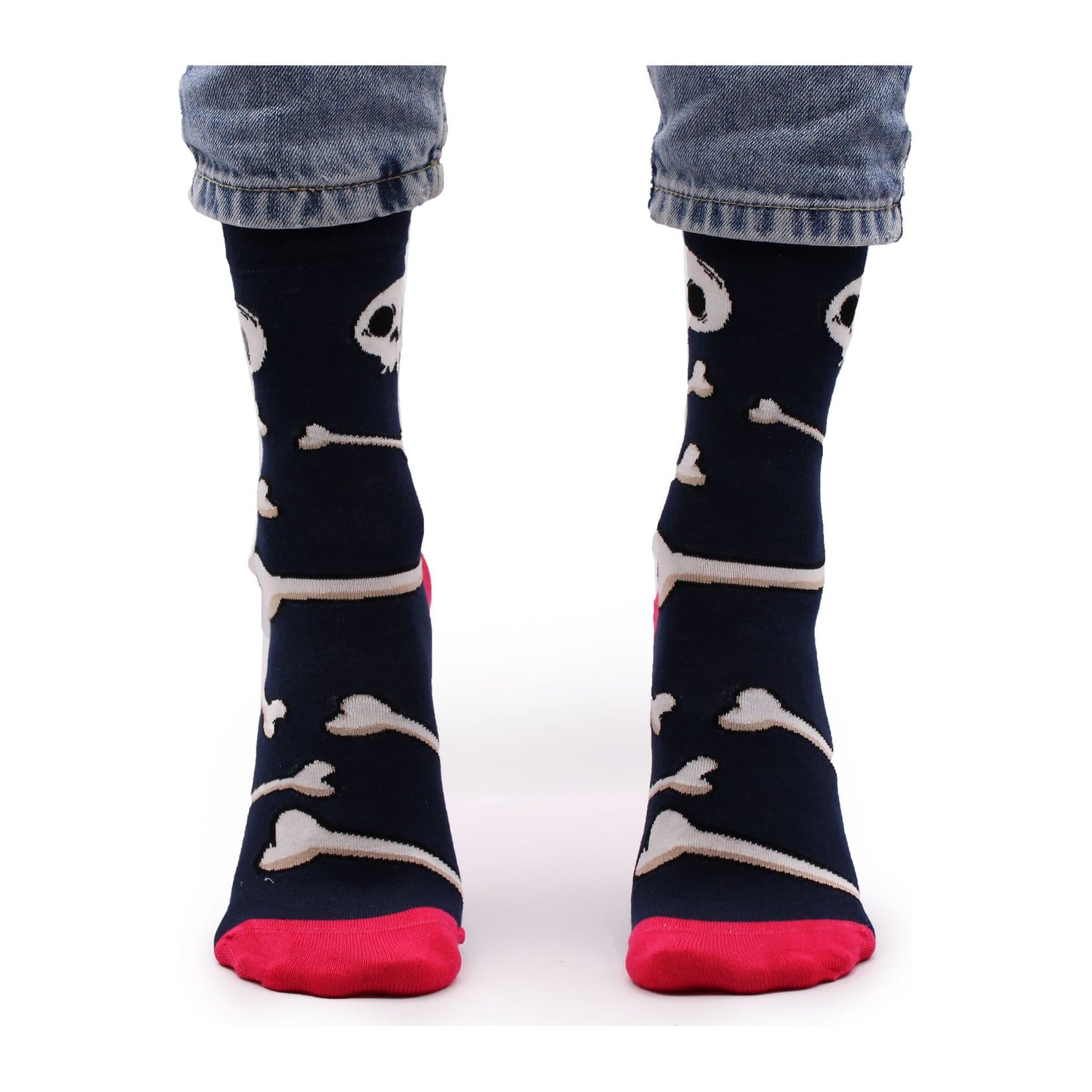 Hop Hare Skulls and Bones bamboo socks