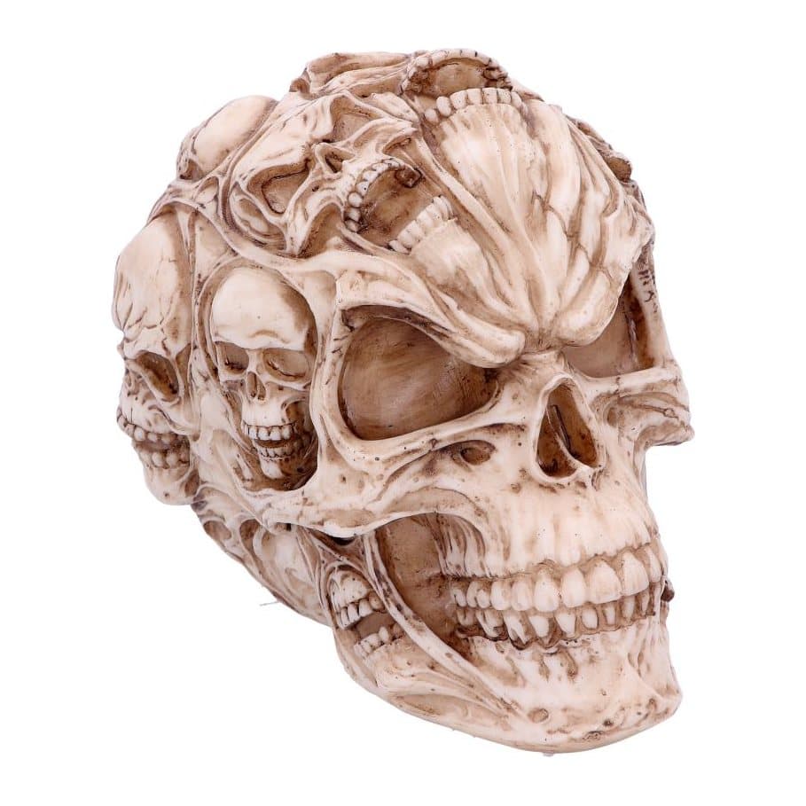 James Ryman Skull of Skulls resin ornament covered in screaming skull faces