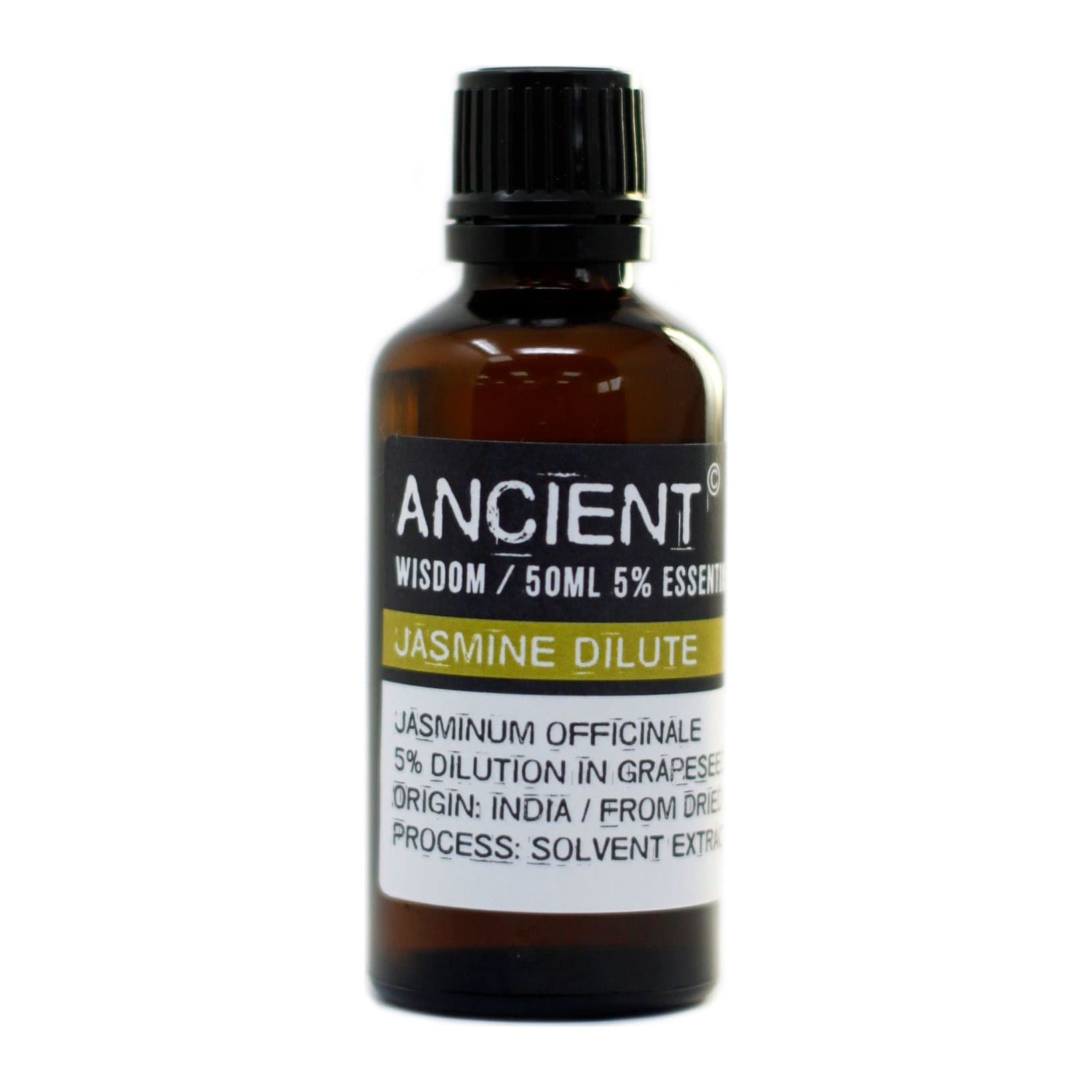 Jasmine essential oil, 50 ml, 5% dilution in grapeseed oil