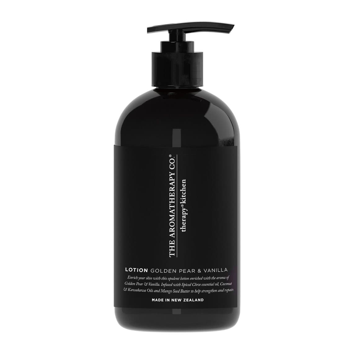 500 ml golden pear and vanilla hand lotion in a pump bottle