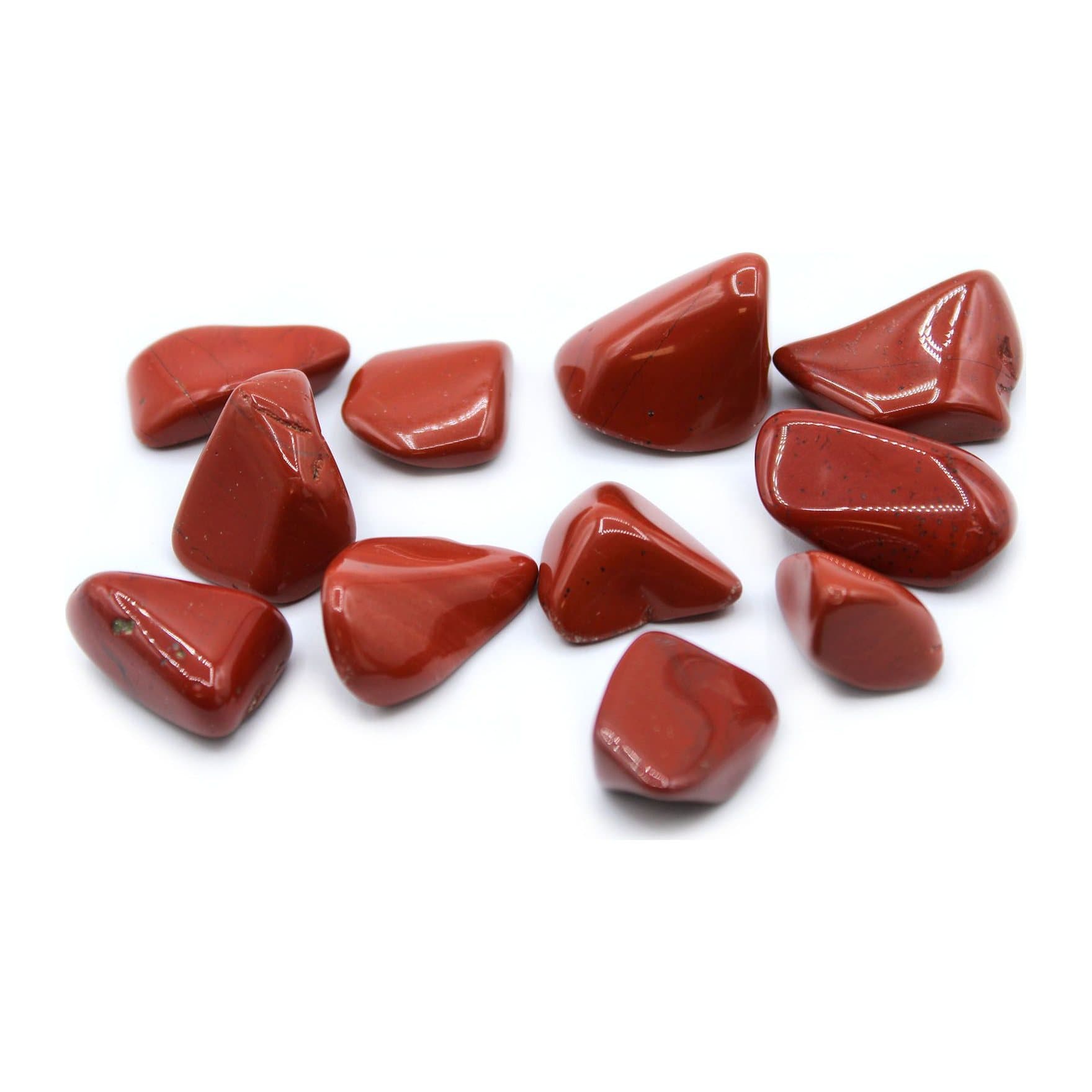 Polished red jasper large tumble stones