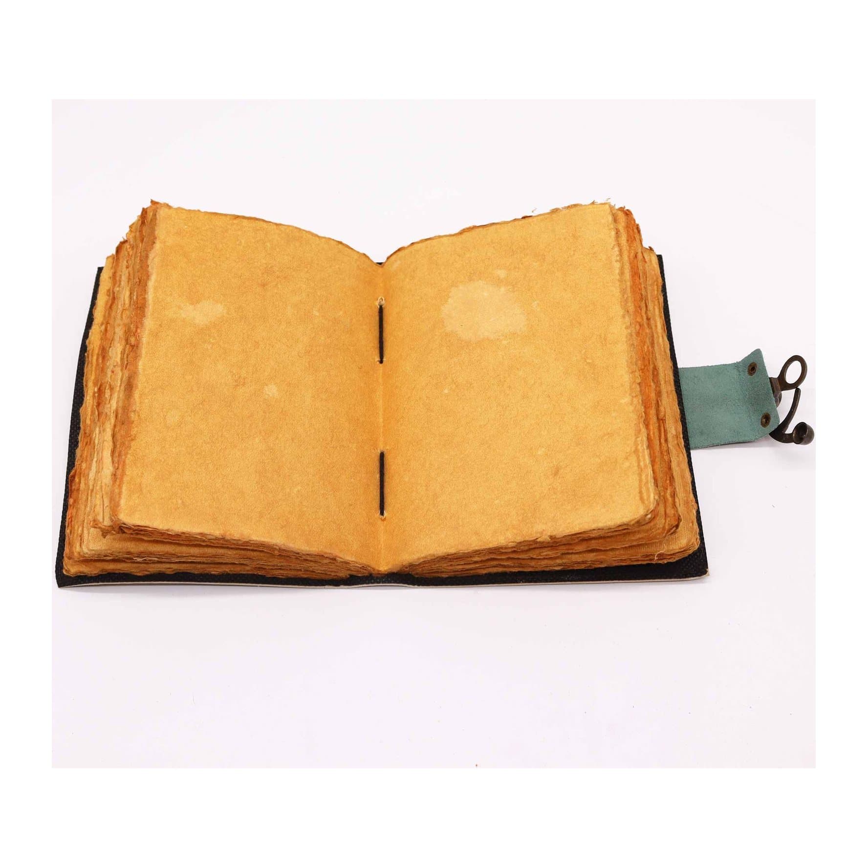 Leather notebook with a seven chakra design on the cover
