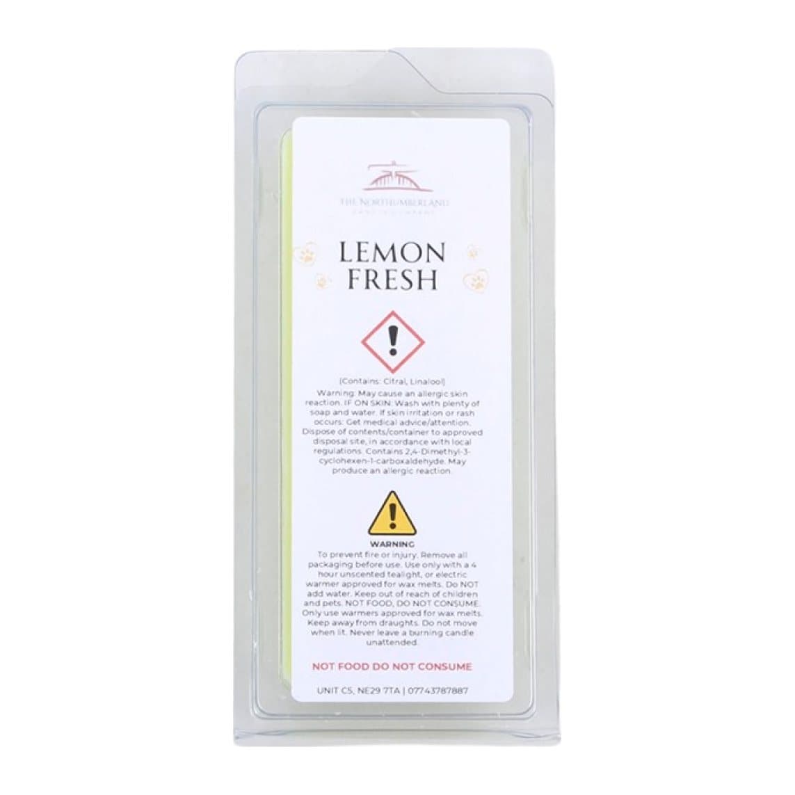Lemon Fresh 50 g wax melt snap bar