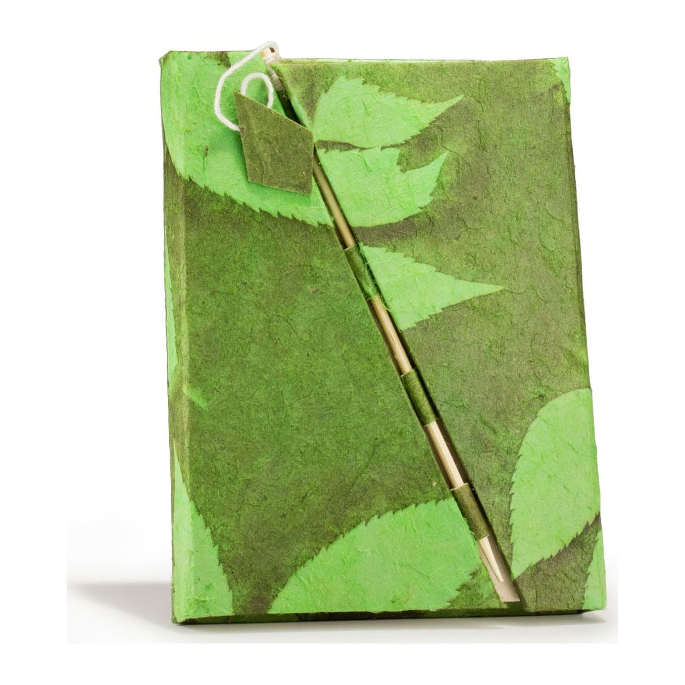 Medium Lokta floral notebook with a bamboo lock