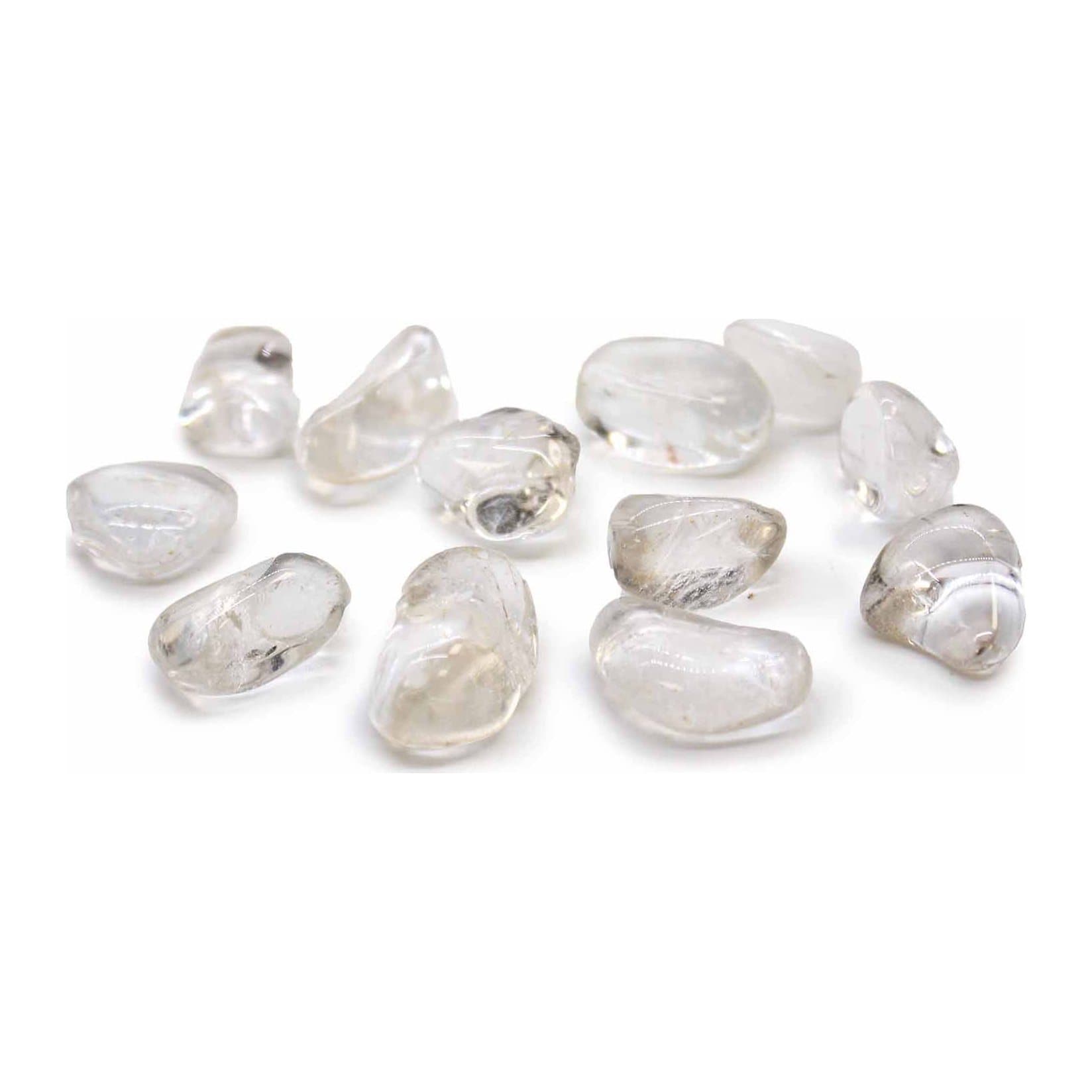 Bag of medium clear rock crystal tumble stones