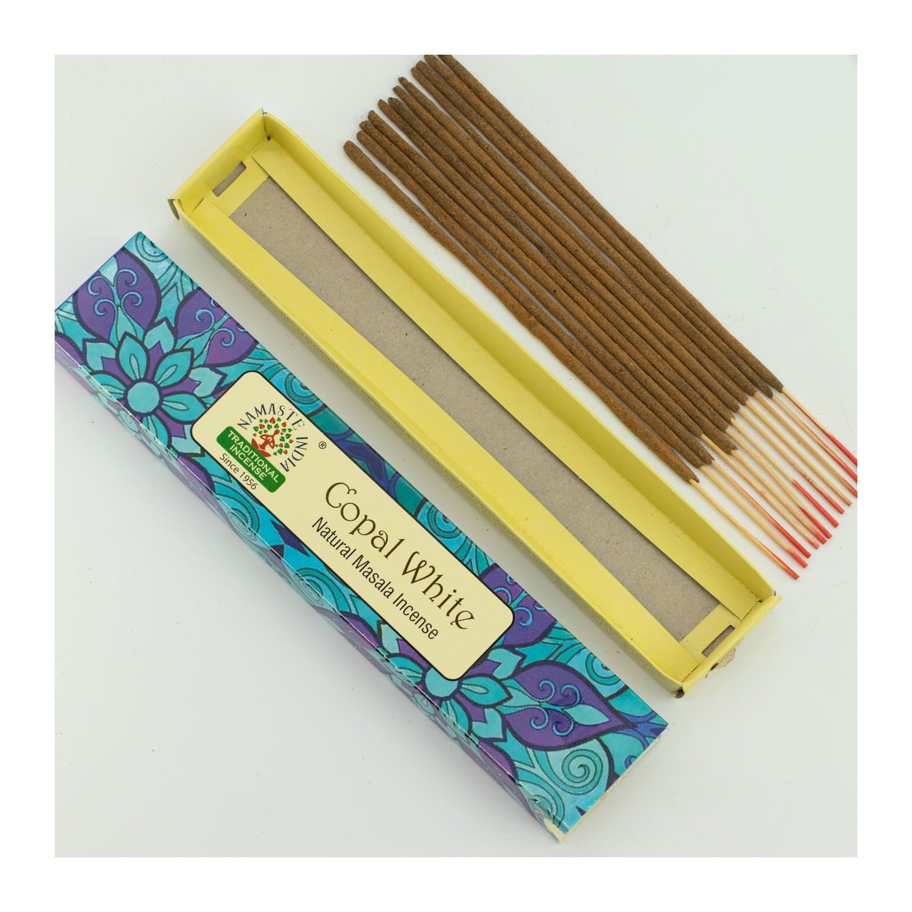 Copal White masala incense in mandala packaging