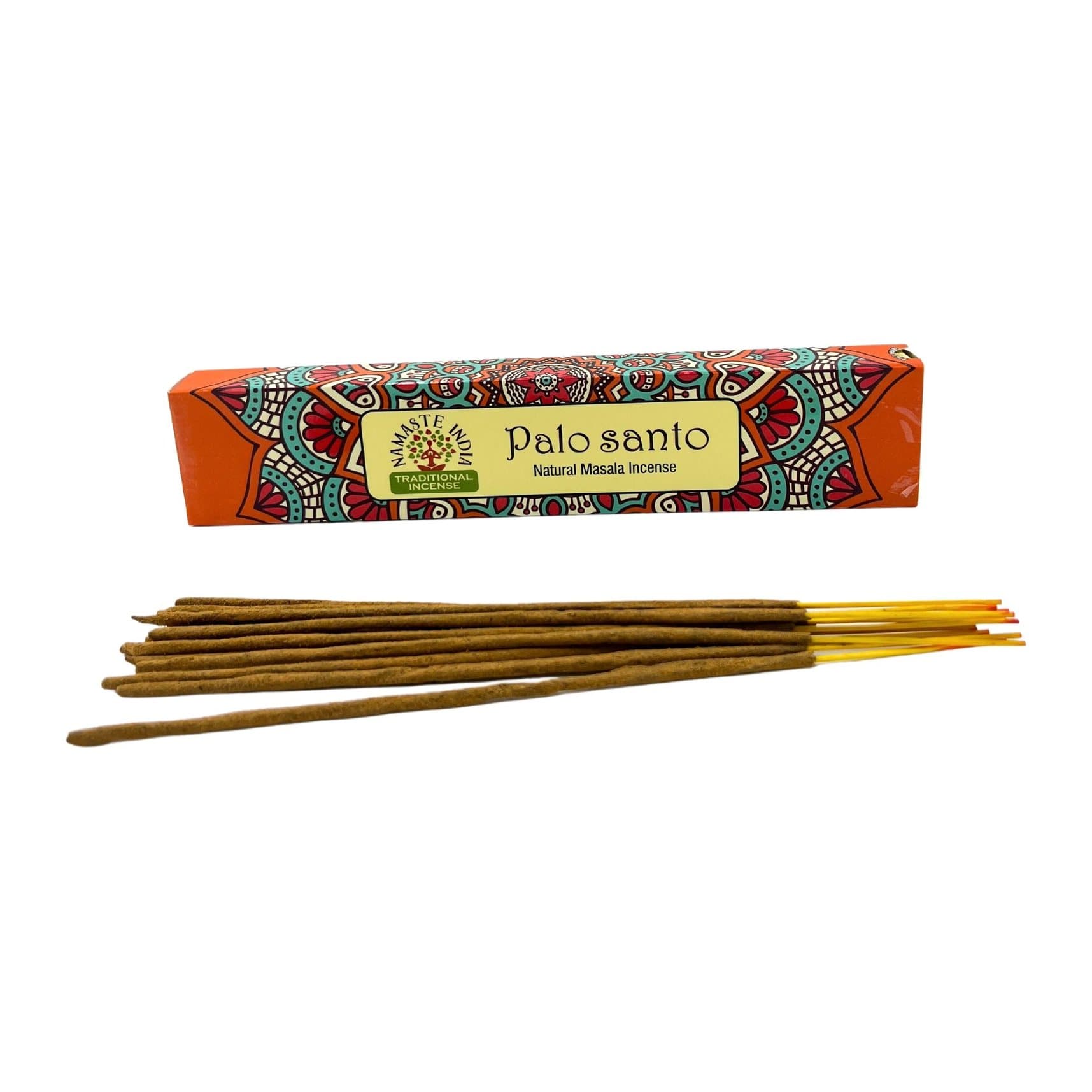 Mandala-patterned box of masala incense sticks