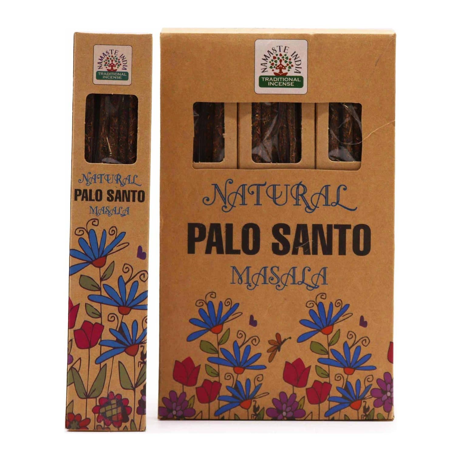 Pack of palo santo masala incense sticks in a box