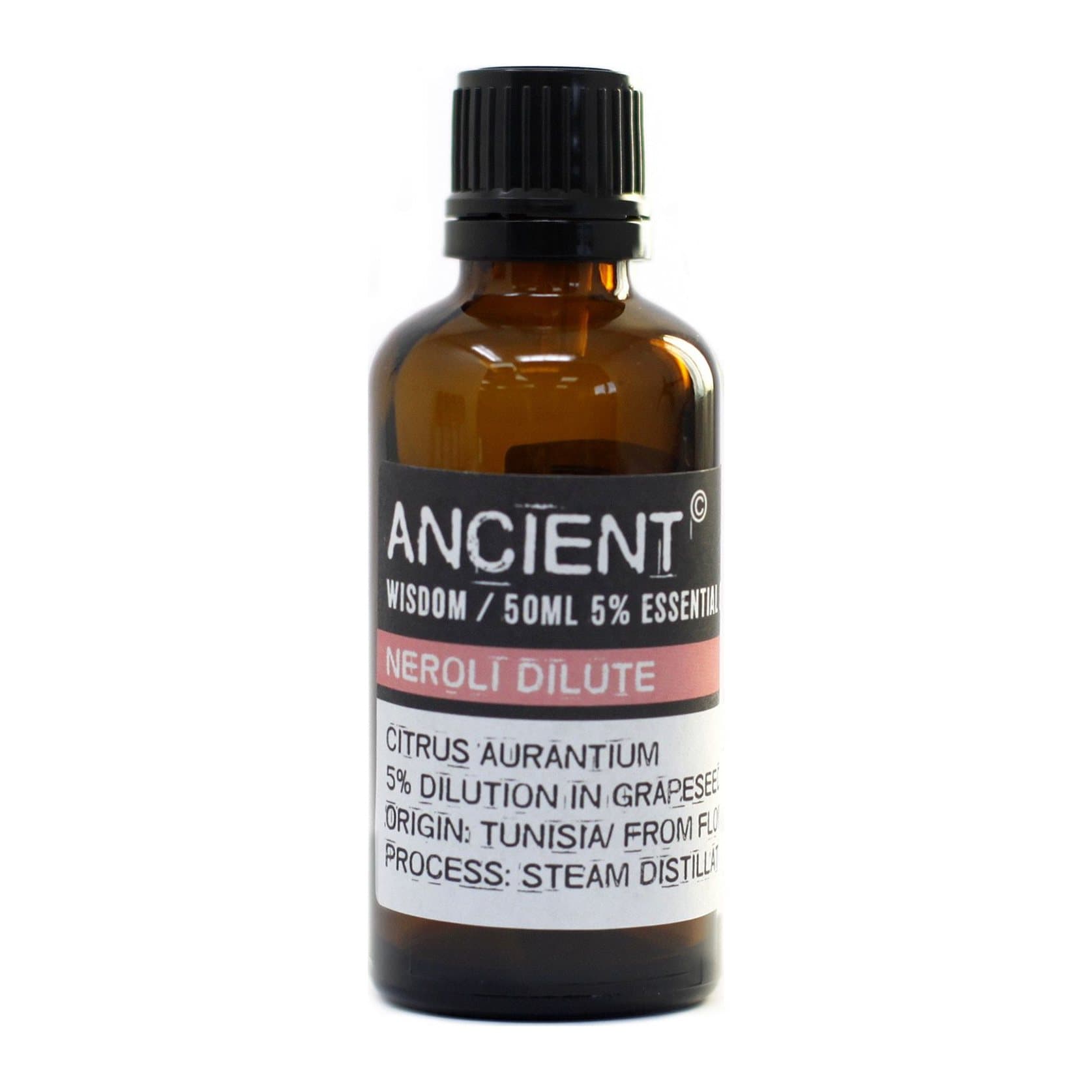 Neroli essential oil, 5% dilution in grapeseed oil, 50 ml