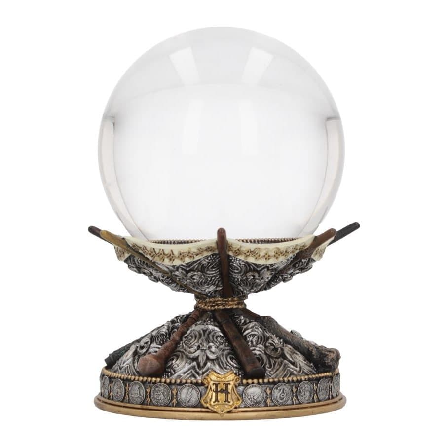 Harry Potter wands crystal ball holder with crystal ball and Hogwarts base