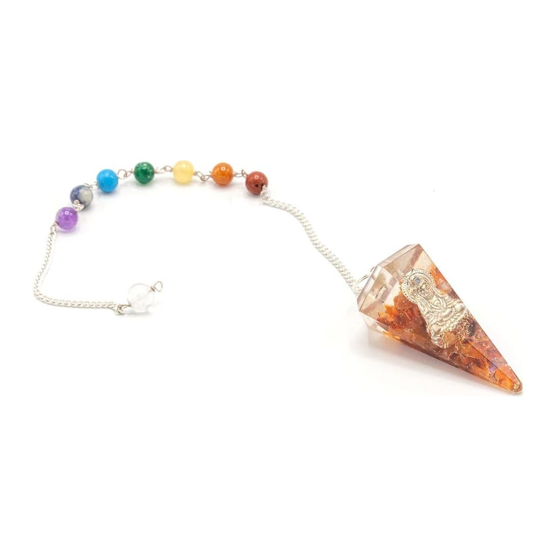Orgonite chakra pendulum, Buddha style