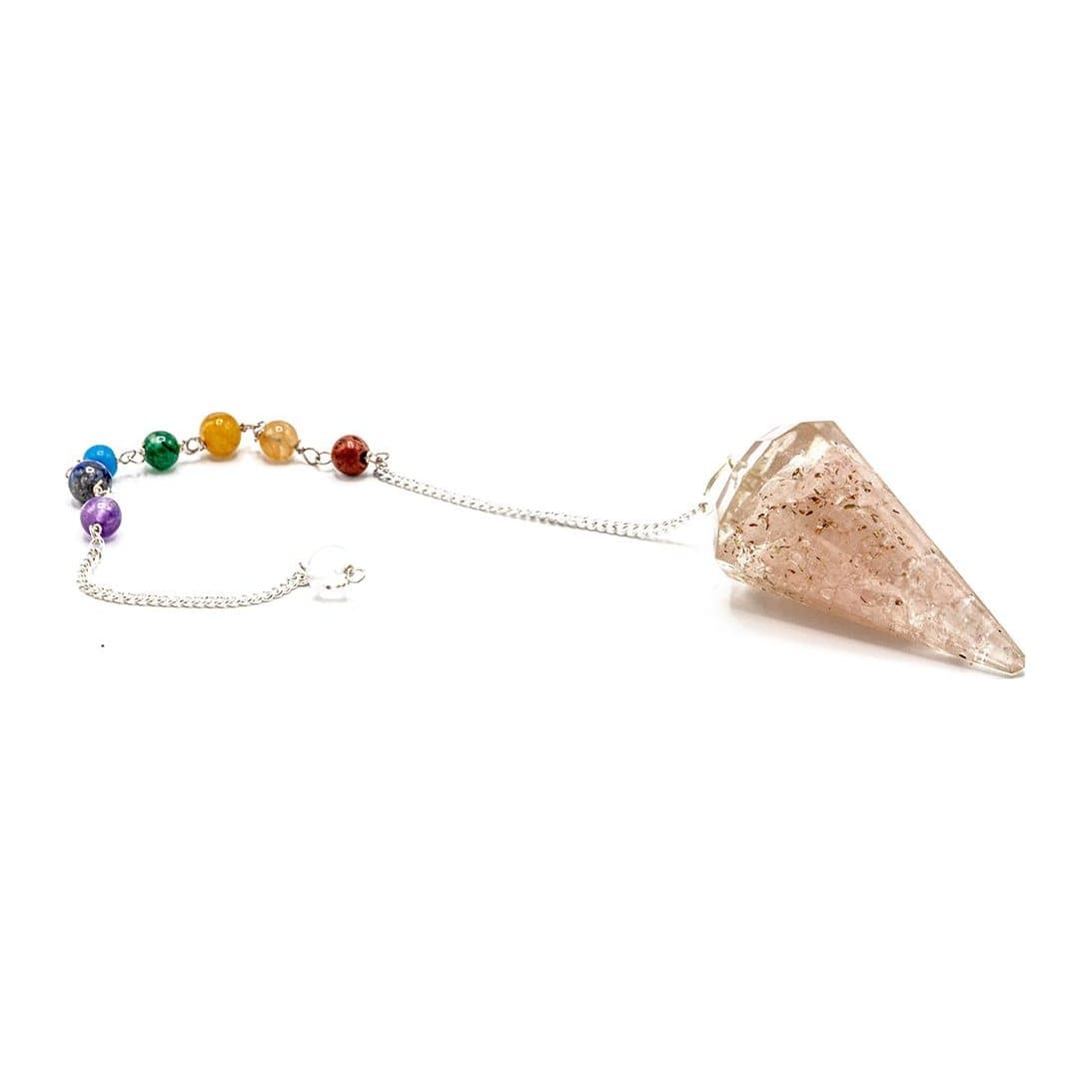 Rose quartz orgonite power chakra pendulum