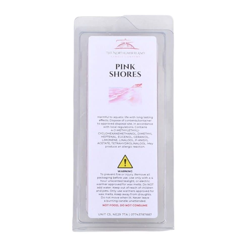 Pink Shores 50 g wax melt snap bar
