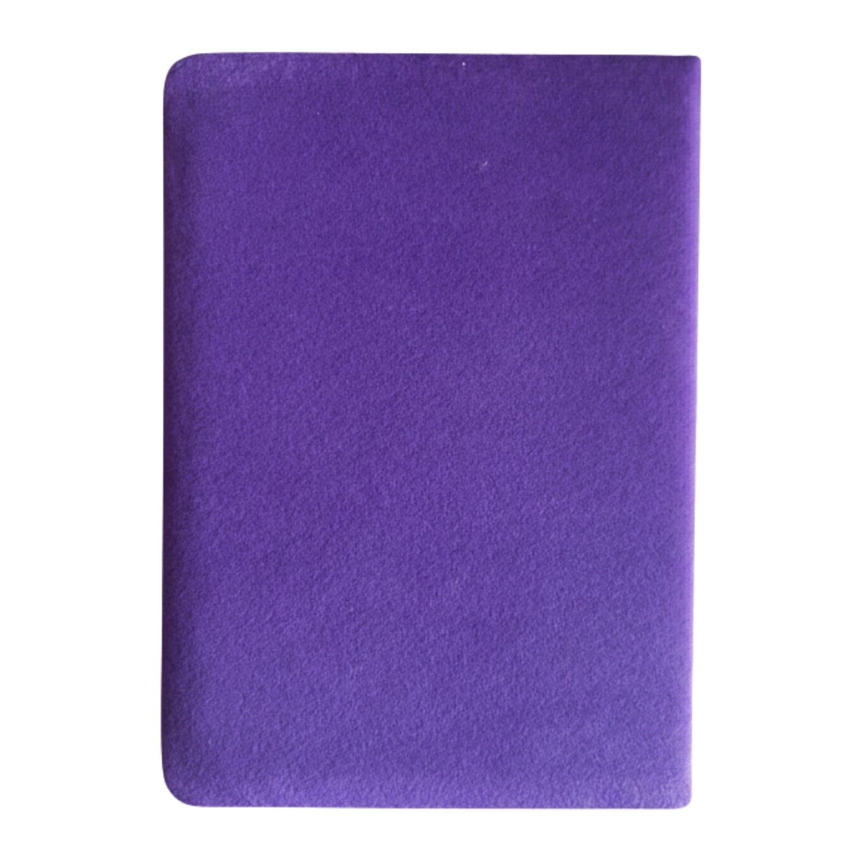 Purple velvet notebook with a shimmering Create Magic design