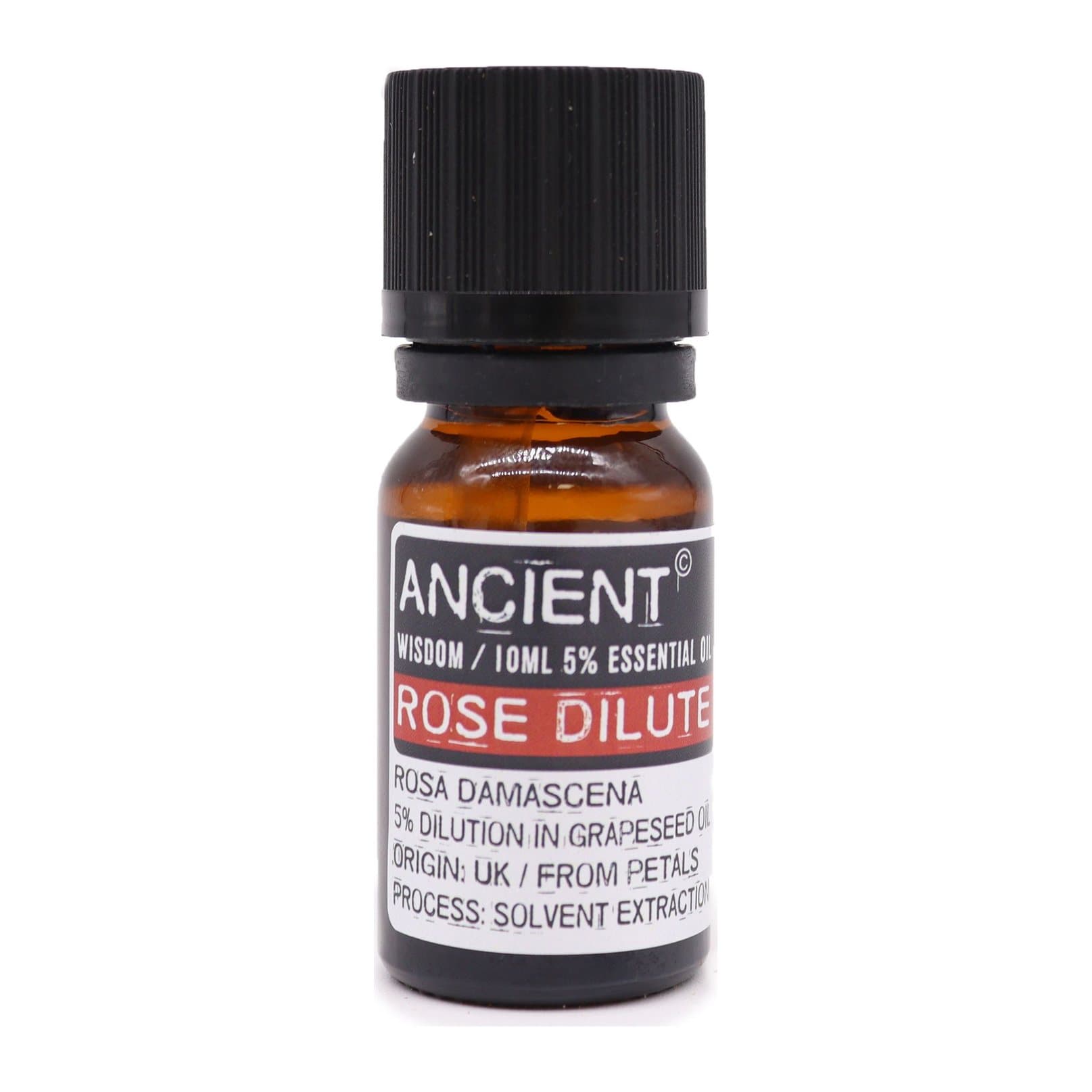 Small bottle of rose dilute essential oil