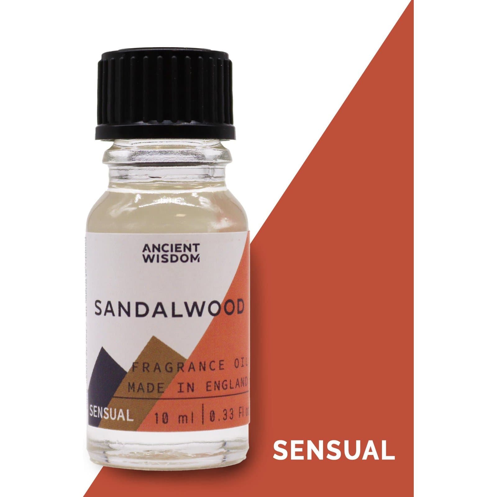 Sandalwood fragrance oil, pack of 2, 10 ml each