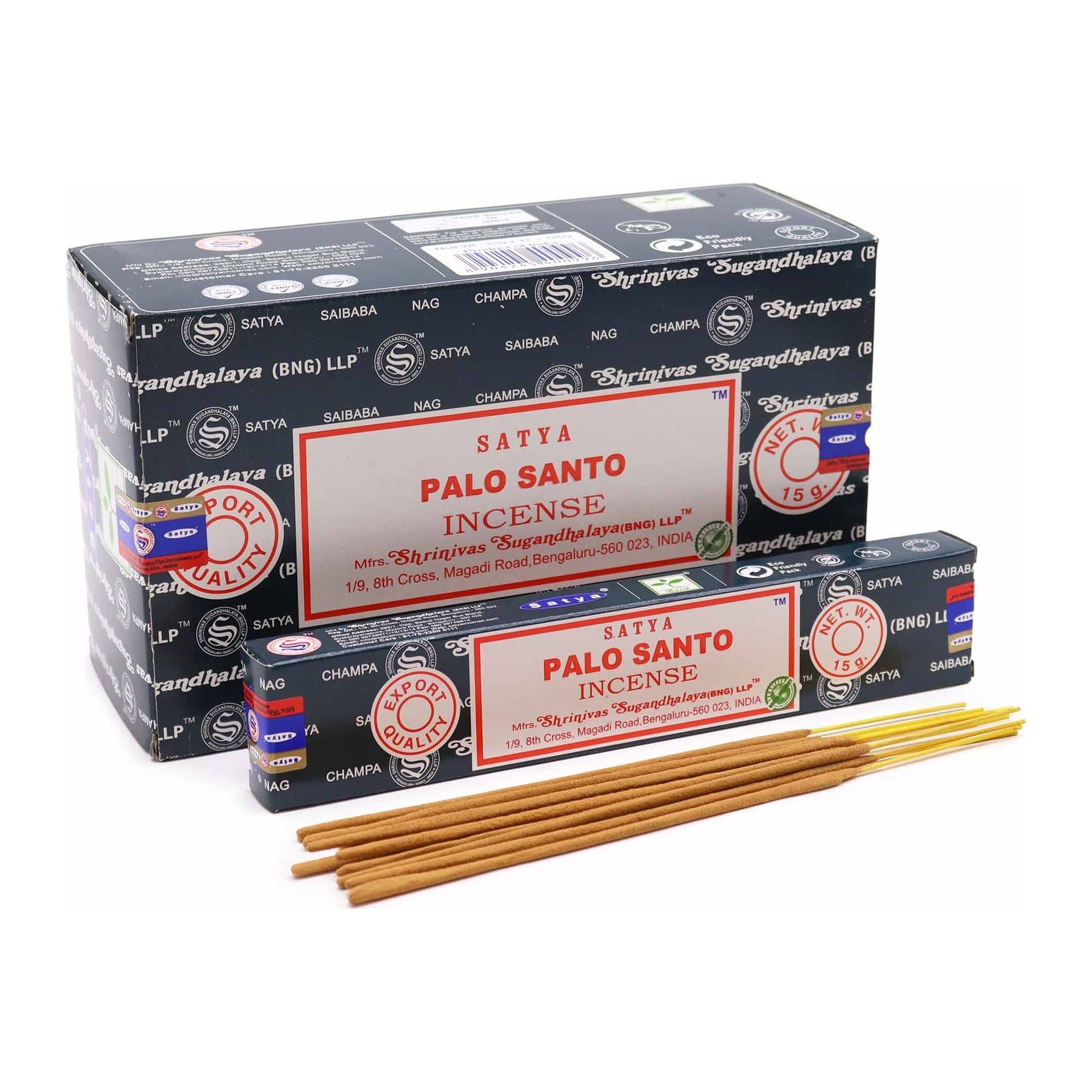 Two packs of Satya palo santo incense sticks