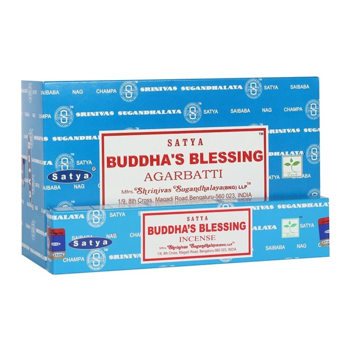 Display box of Satya Buddha's Blessing premium incense
