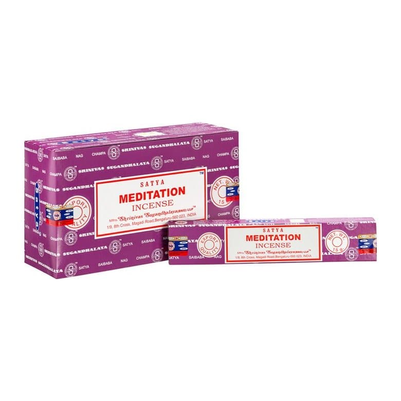 Box of 12 packs of Satya meditation incense sticks