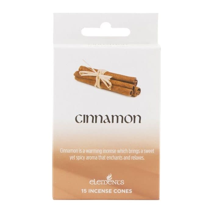 Display box of 12 packs of cinnamon incense cones