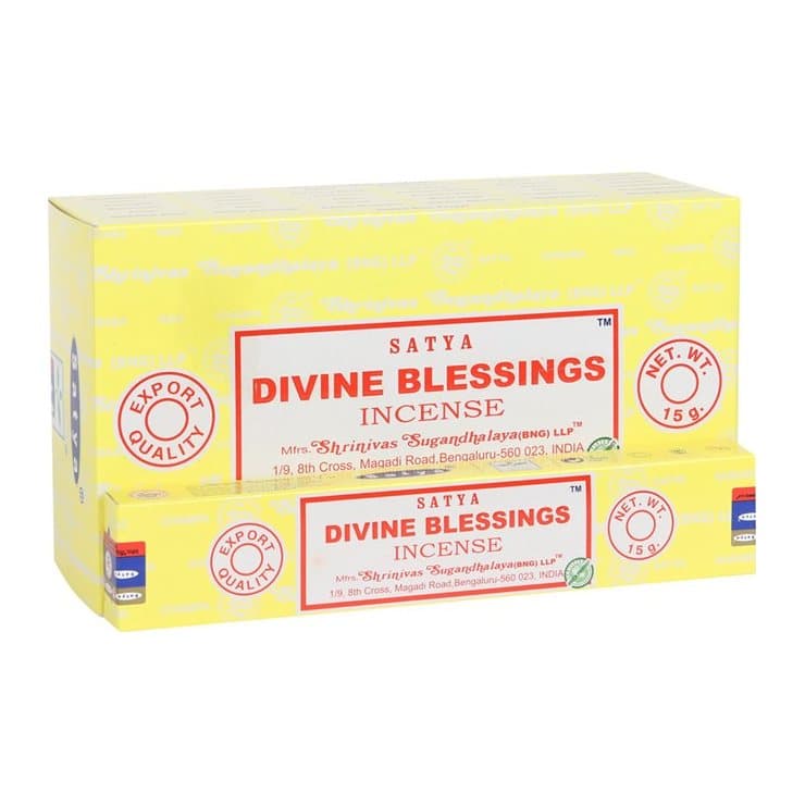 Box of 12 packs of Satya Divine Blessings incense sticks