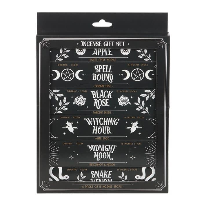 Midnight Ritual incense gift set of six packs in a colour box
