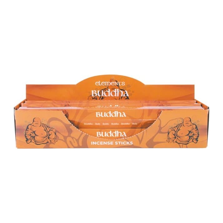 Box of six packs of Elements Buddha incense sticks