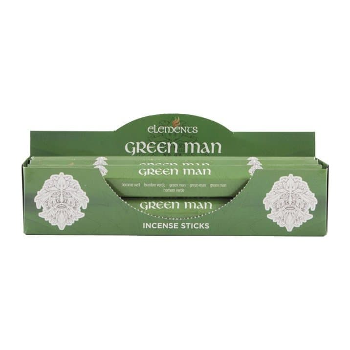 Box of six packs of Elements Green Man incense sticks