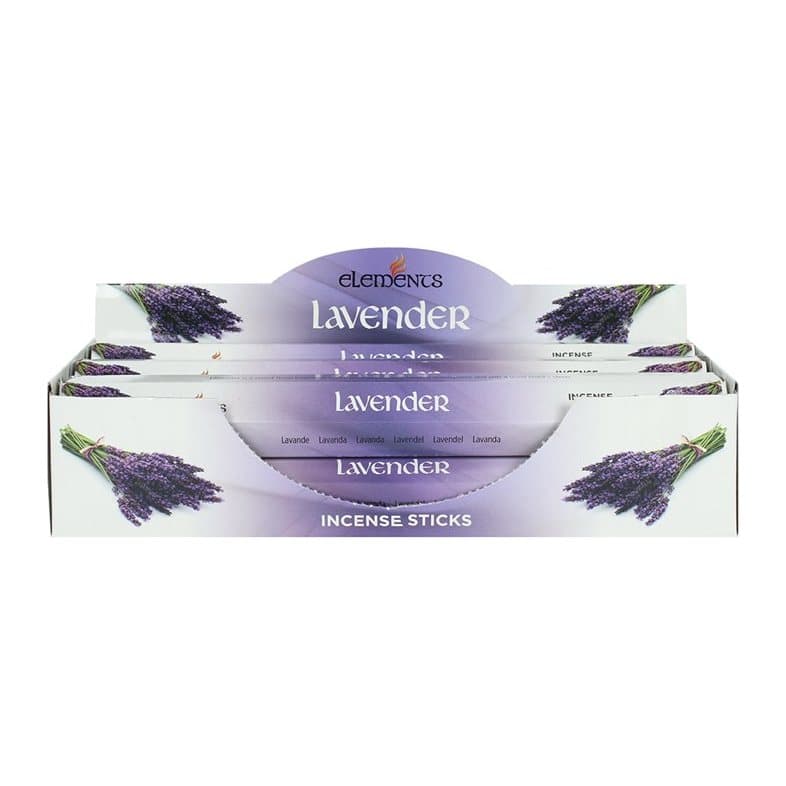 Box of 6 packs of Elements lavender incense sticks