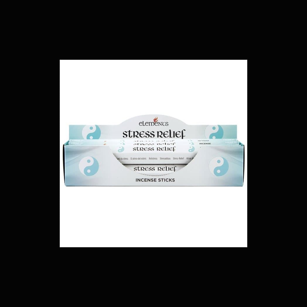 Display box of six packs of Elements lavender, orange blossom and thyme incense sticks