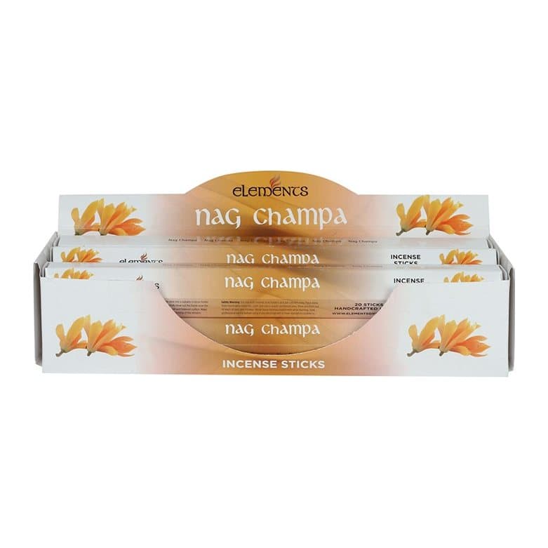 Box of 6 packs of Elements Nag Champa incense sticks