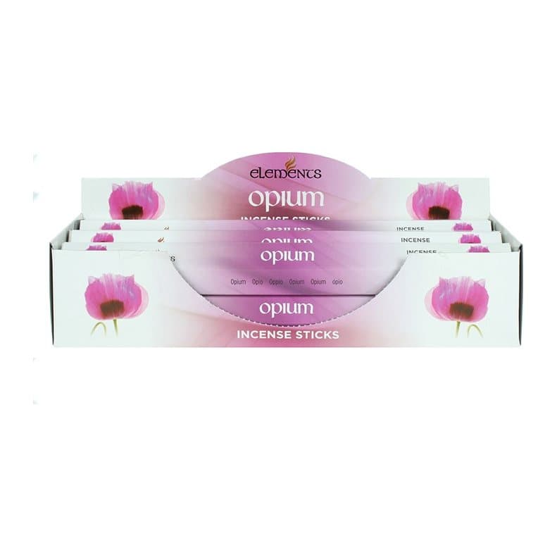 Box of 6 packs of Elements Opium incense sticks